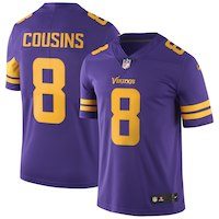 Men's Minnesota Vikings Kirk Cousins Nike Purple Color Rush Limited Jersey