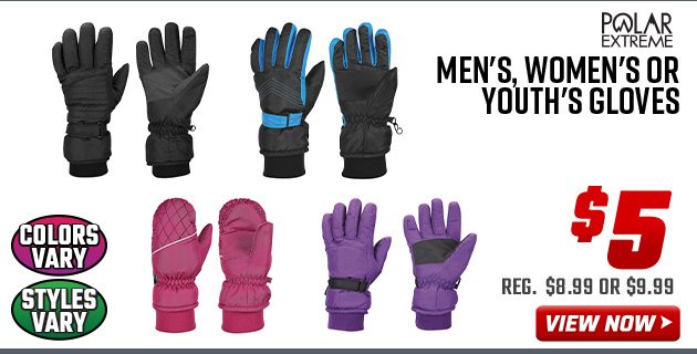 Polar Extreme Men's, Women's or Youth's Gloves