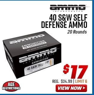 Ammo, Inc. 40 S&W Self Defense Ammo