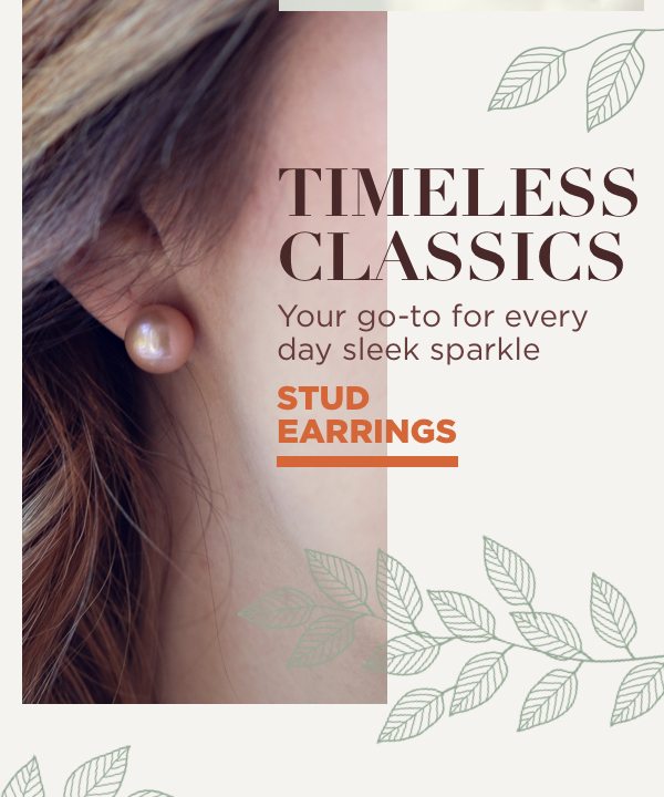 Stud earrings are a timeless classic. Shop now!