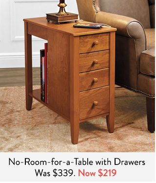 Shop No-Room-for-a-Table Table With Drawers
