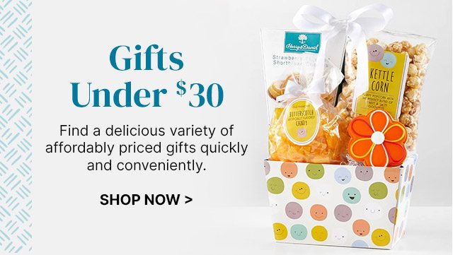 Gifts Under $30 - Find a delicious variety of affordably priced gifts quickly and conveniently.
