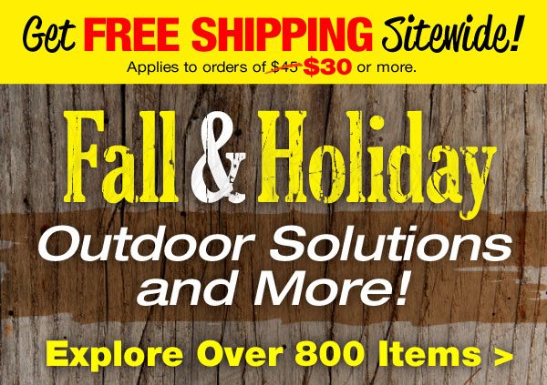 Fabulous Fall and Holiday Outdoor Decor and Items