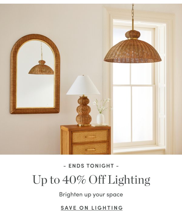 Up to 40 Percent Off Lighting