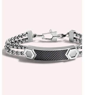 Bulova Double-Chain ID Bracelet