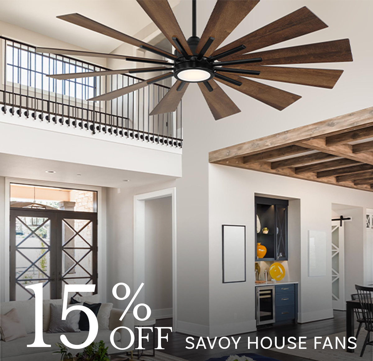 Savoy House 15% Off Fans