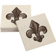 Fleur de Lis Coasters