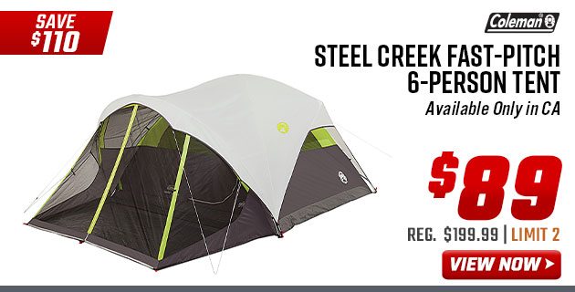 Coleman Steel Creek Fast-Pitch 6-Person Tent