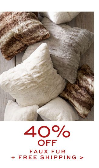40% Off Faux Fur + Free Shipping