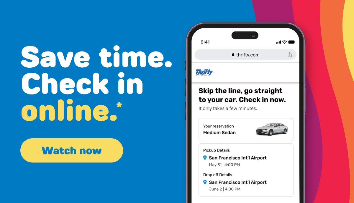 Save time. Check in online.* Watch now