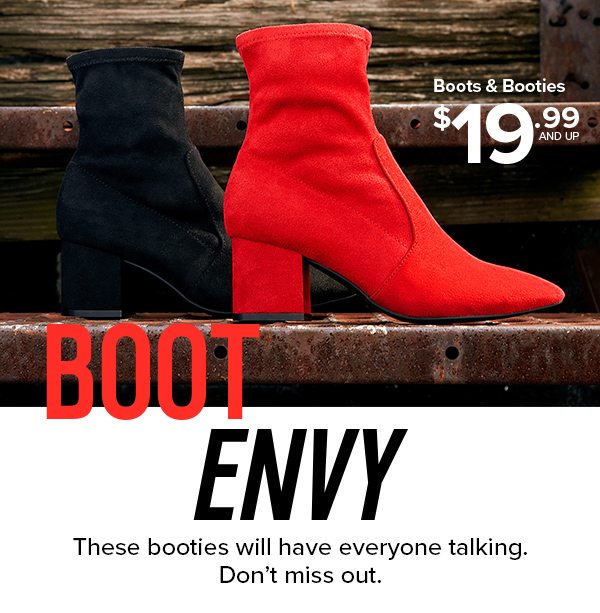 Shop Boots & Booties $19.99 and Up