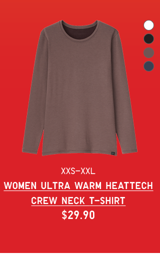 WOMEN ULTRA WARM HEATTECH CREW NECK T-SHIRT