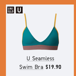 U SEAMLESS SWIM BRA $19.90