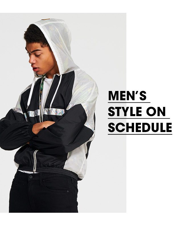 MEN'S STYLE ON SCHEDULE