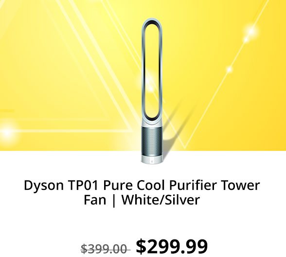 Dyson TP01 Pure Cool Purifier Tower Fan | White/Silver