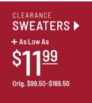 Clearance Sweaters $11.99