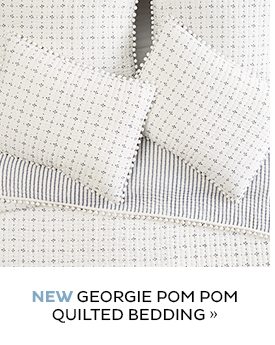 NEW Georgie Pom Pom Quilted Bedding