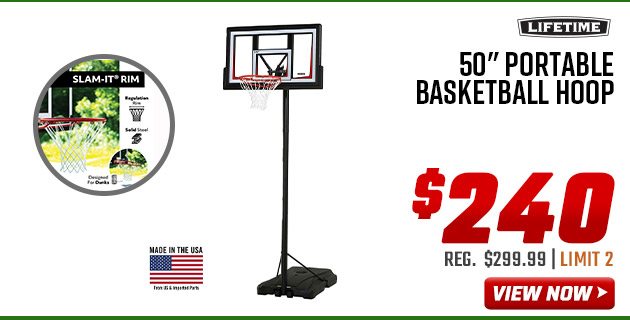 Lifetime 50'' Portable Basketball Hoop