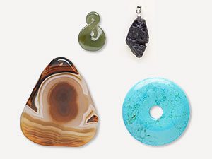 Gemstone Pendants, Focals, Donuts and Drops