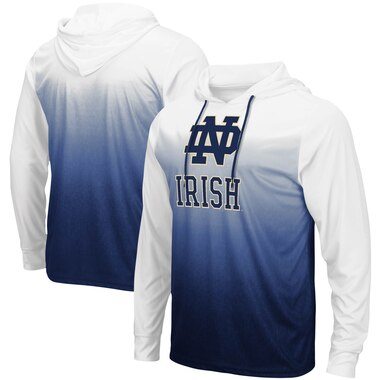 Colosseum Notre Dame Fighting Irish Navy Magic Gradient Hooded Long Sleeve T-Shirt
