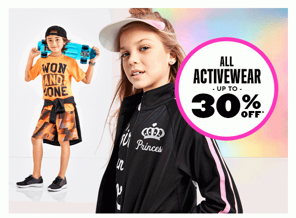 All Activewear Up to 30% Off