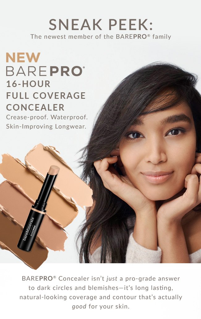 NEW BAREPRO® 16-HOUR FULL COVERAGE CONCEALER