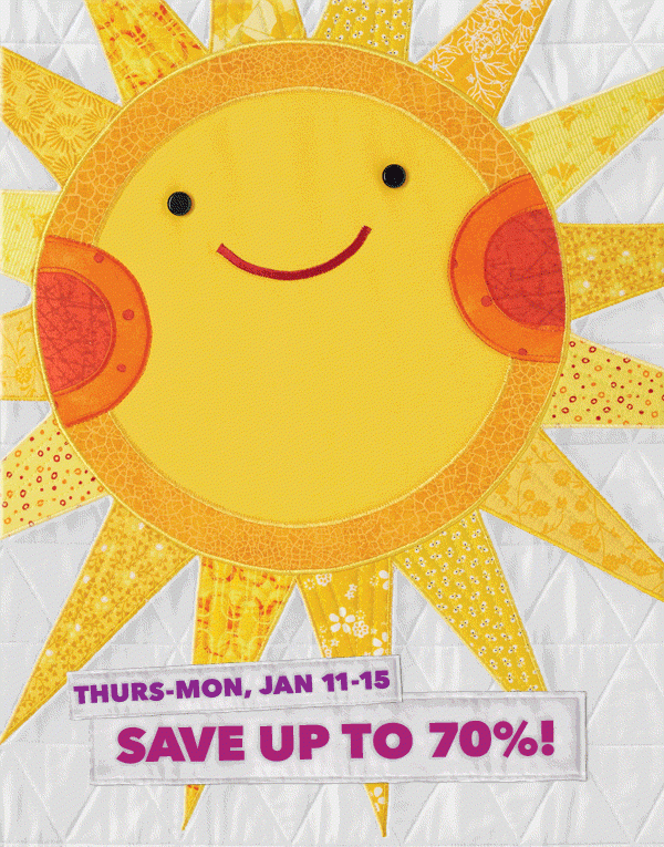 Winter Warm Up, Thursday - Monday, January 11 - 15. Save up to 70%!