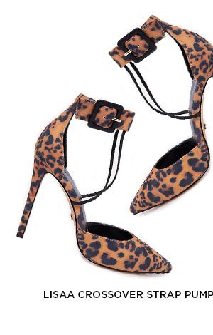 LISAA CROSSOVER STRAP PUMPS