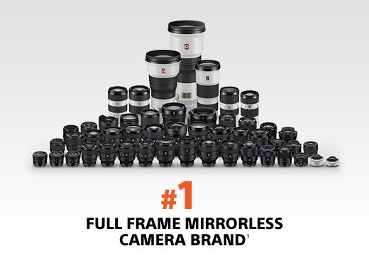 #1 FULL FRAME MIRRORLESS CAMERA BRAND