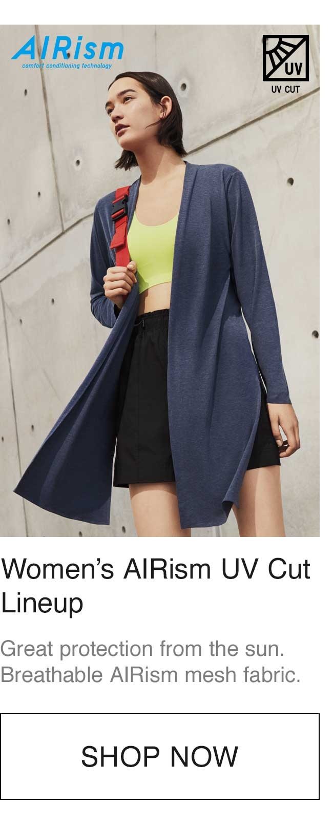 WOMEN'S AIRISM UV CUT LINEUP