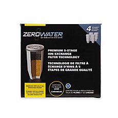 ZeroWater® 4-Pack Replacement Filters