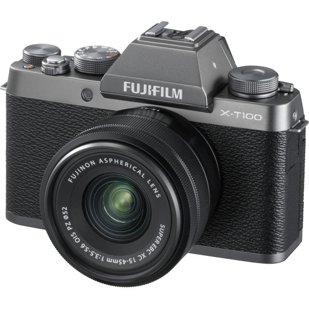 FUJIFILM X-T100 W/ XC 15-45 PZ DRK SILVER