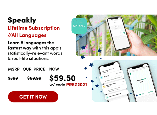 Speakly Lifetime Subscription - All Languages | Get It Now