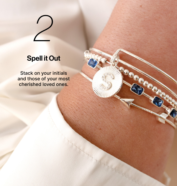 Spell It Out | Stack on your initials and those of your most cherished loved ones.