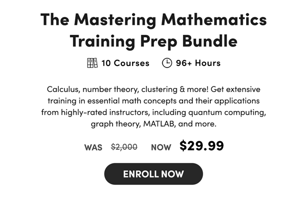 Mastering Mathematics Training Prep Bundle | Enroll Now