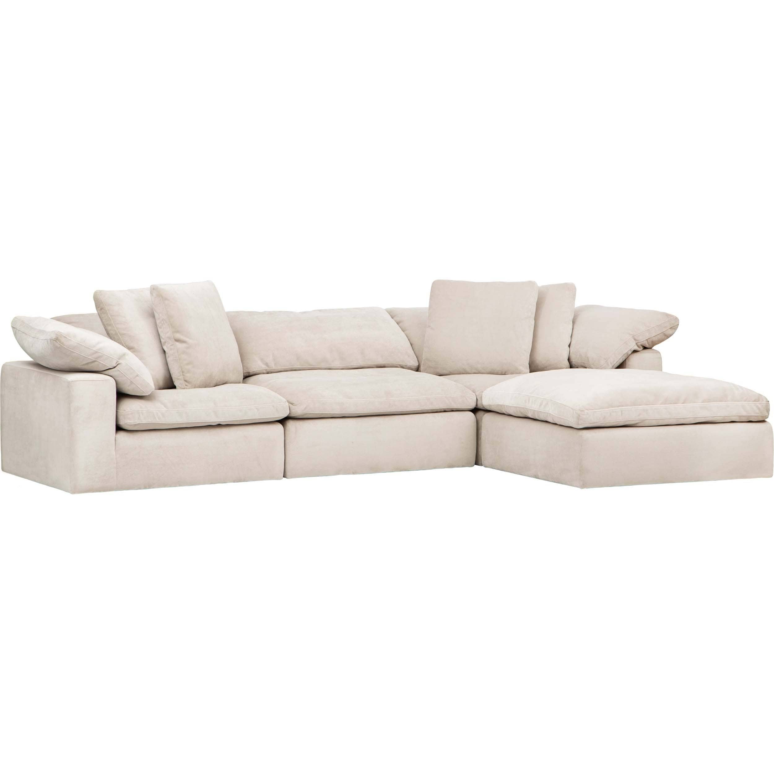 Image of Mateo 4 Piece Modular Sectional, Romo Linen