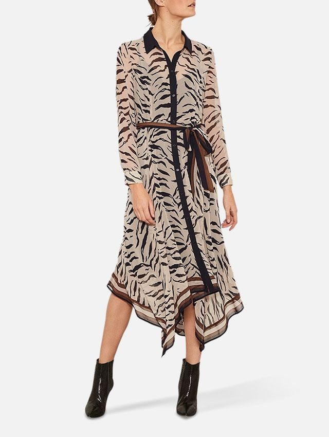 Mint Velvet Nadine Zebra Print Dress