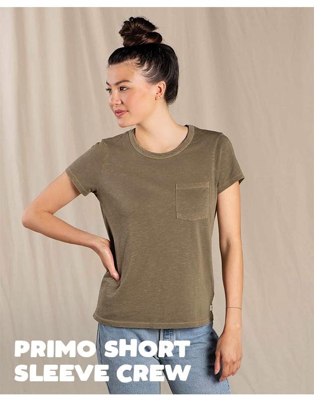 Primo Short Sleeve Crew in Fir Color