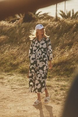 Maeve Tiered Shirt Dress