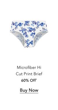 Shop the Microfiber Hi Cut Print Brief