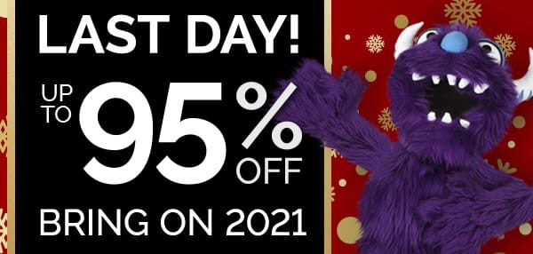 Last Day! Up to 95% OFF! Bring on 2021