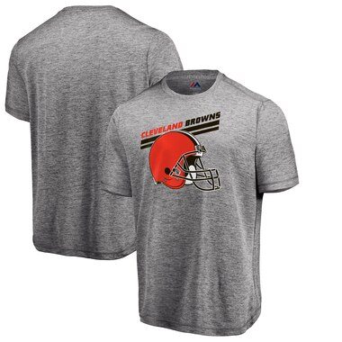 Majestic Cleveland Browns Heathered Gray Showtime Pro Grade T-Shirt