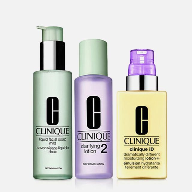 Clinique Liquid Facial Soap, Clarifying Lotion 2 & Clinique iD™ Concentrate with Gift