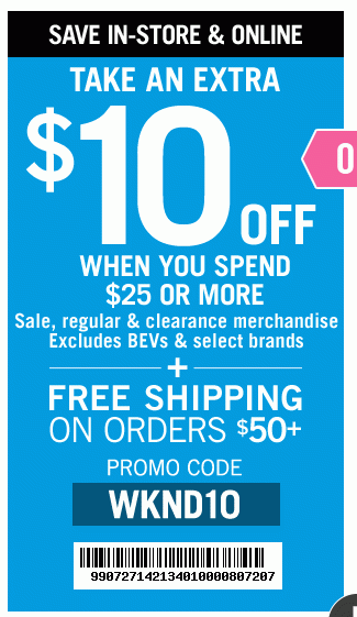 $10 Off $25 + Free Shipping on $50+ | Code WKND10 | Get Coupon | Exclusions Apply