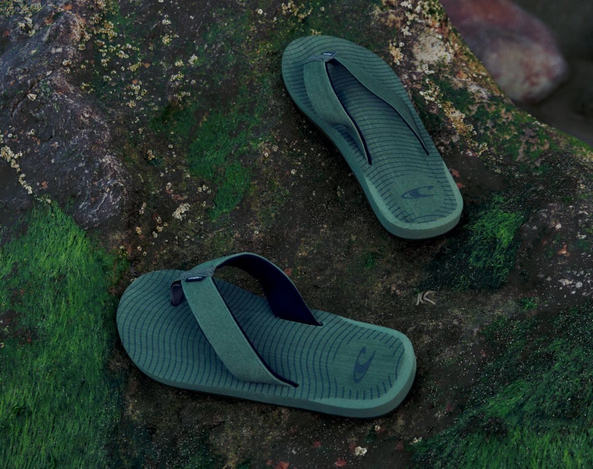 O'Neill Koosh Seaweed Flip Flops Deep Lichen Green