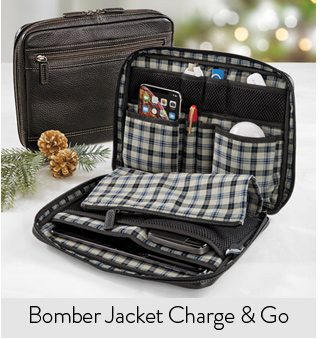 Shop Bomber Jacket Charge and Go Travel Folio