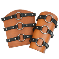 Berserker Leather Arm Bracers