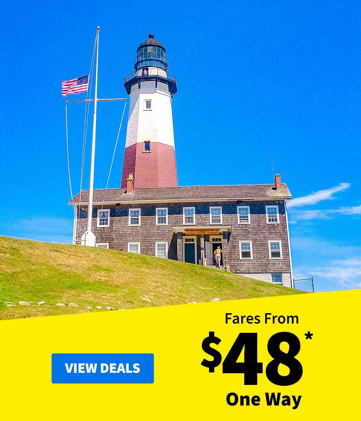 Fares From $48* One Way