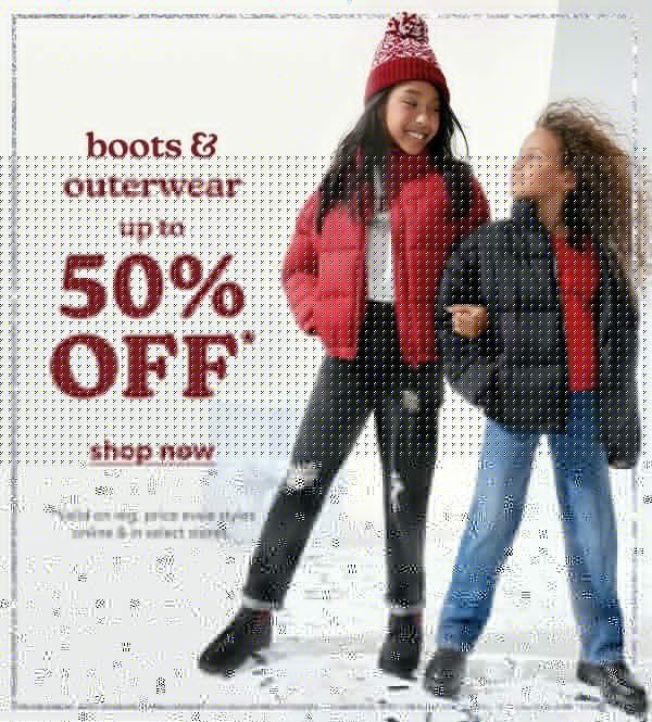 Boots & outerwear up to 50% off*. Shop Now. *Valid on reg. price evsie styles online & in select stores. Models wearing evsie clothing.