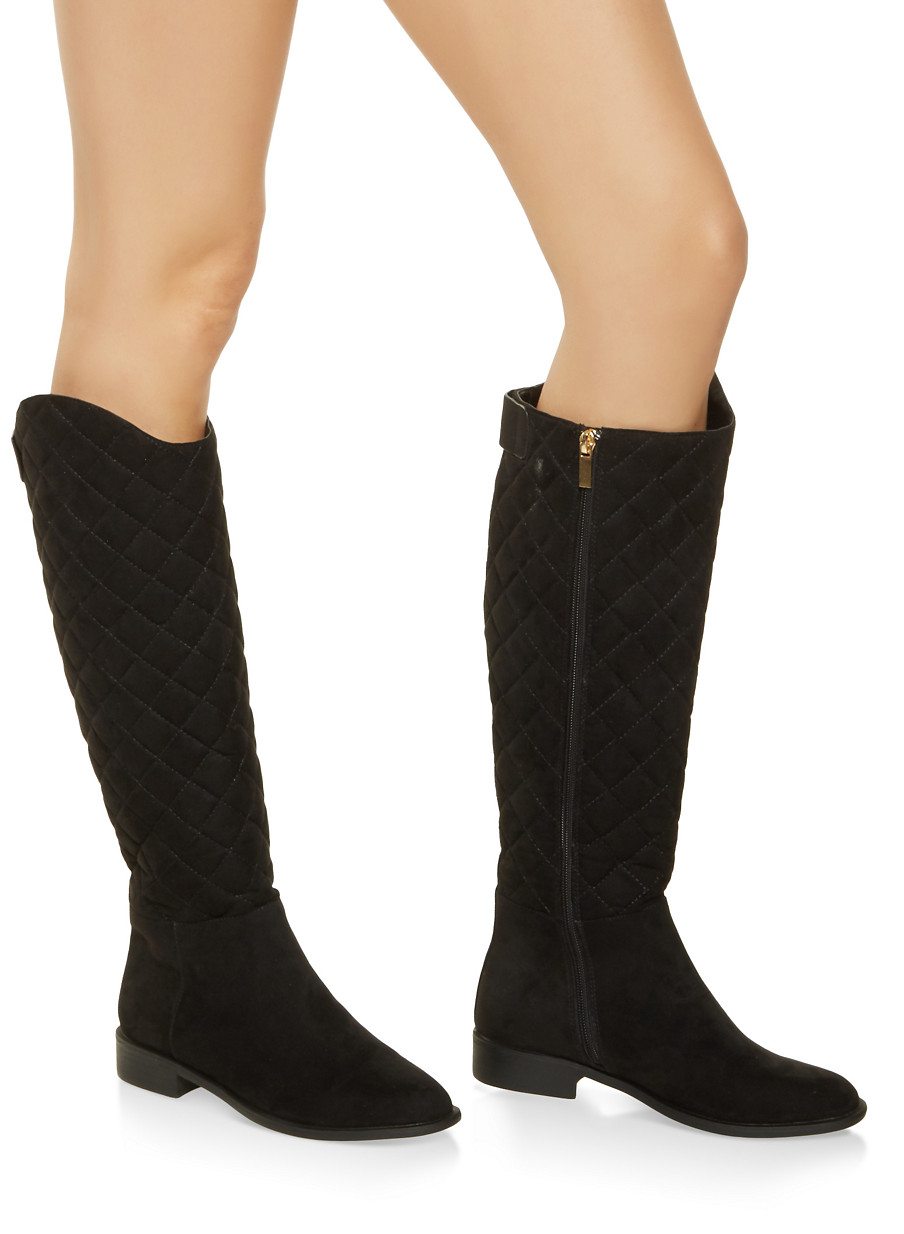 Tall Quilted Boots